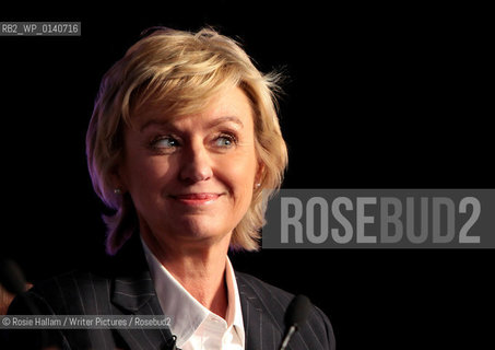 Tina Brown, former editor of Vanity Fair and The New Yorker who now runs the opinion website The Daily Beast at Hay 2010..Copyright©Rosie Hallam/Writer Pictures/Rosebud2