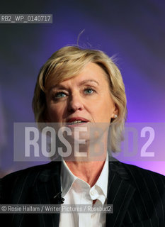 Tina Brown, former editor of Vanity Fair and The New Yorker who now runs the opinion website The Daily Beast at Hay 2010..Copyright©Rosie Hallam/Writer Pictures/Rosebud2