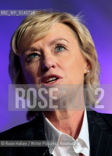 Tina Brown, former editor of Vanity Fair and The New Yorker who now runs the opinion website The Daily Beast at Hay 2010..Copyright©Rosie Hallam/Writer Pictures/Rosebud2