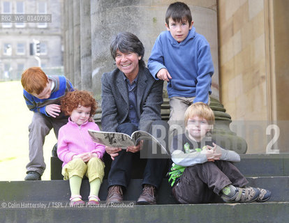 Childrens Laureate Anthony Browne with children who attended the Scottish Friendly Childrens Book Tour which started at Edinburghs National Gallery..With Anthony are (from top) Saul Harper Lavelle (correct), Iain Weetman (correct), and brother and sister Matthew and Meabh McKenna (correct)..(All children photographed with written permission from parents - National Galleries have written consent forms)...Copyright©Colin Hattersley/TSPL/Writer Pictures/Rosebud2
