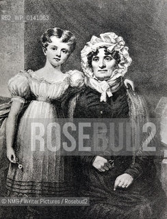 The Widow and grand daughter of Robert Burns.  Mrs Burns (Jean Armour) and one of her grandchildren (a daughter of Captain James Glencairn Burns of the East India Company)..Copyright©NMG/Writer Pictures/Rosebud2