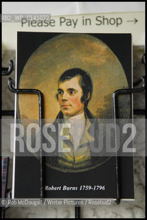 Robert Burns..copyright©Rob McDougall/Writer Pictures/Rosebud2