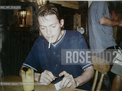 Elizabeth Burton-Phillips has written a book about her two sons addiction to heroin, which killed one of them, Nicholas Mills.  Collect shows:  Nicholas Mills 1.8.03..Copyright©Graham Jepson/Writer Pictures/Rosebud2