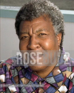 African-American science fiction writer Octavia E Butler..Copyright©Beth Gwinn/Writer Pictures/Rosebud2