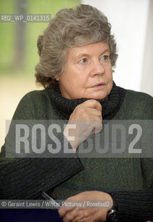 A S Byatt, writer, in Christchurch College Oxford at The Oxford Literary Festival 2010...copyright©Geraint Lewis/Writer Pictures/Rosebud2