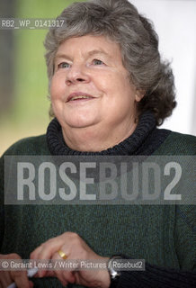 A S Byatt, writer, in Christchurch College Oxford at The Oxford Literary Festival 2010...copyright©Geraint Lewis/Writer Pictures/Rosebud2