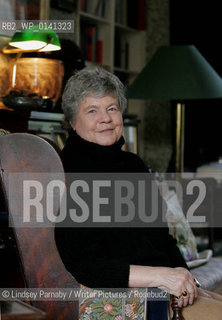 A.S. Byatt, English novelist, poet and Booker Prize winner, at her home in Putney, South West London, 16th March 2009...Copyright©Lindsey Parnaby/Writer Pictures/Rosebud2