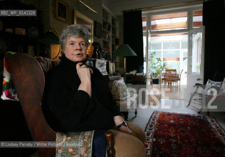 A.S. Byatt, English novelist, poet and Booker Prize winner, at her home in Putney, South West London, 16th March 2009...Copyright©Lindsey Parnaby/Writer Pictures/Rosebud2