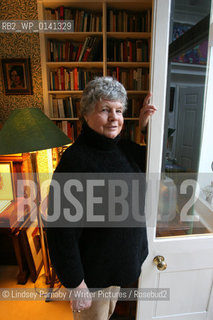 A.S. Byatt, English novelist, poet and Booker Prize winner, at her home in Putney, South West London, 16th March 2009...Copyright©Lindsey Parnaby/Writer Pictures/Rosebud2