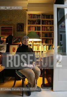 A.S. Byatt, English novelist, poet and Booker Prize winner, at her home in Putney, South West London, 16th March 2009...Copyright©Lindsey Parnaby/Writer Pictures/Rosebud2