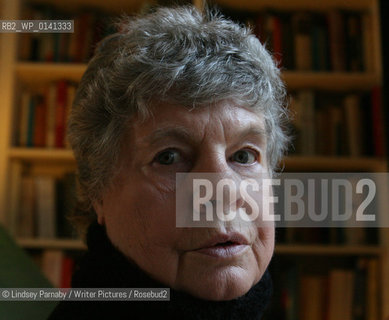 A.S. Byatt, English novelist, poet and Booker Prize winner, at her home in Putney, South West London, 16th March 2009...Copyright©Lindsey Parnaby/Writer Pictures/Rosebud2