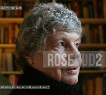 A.S. Byatt, English novelist, poet and Booker Prize winner, at her home in Putney, South West London, 16th March 2009...Copyright©Lindsey Parnaby/Writer Pictures/Rosebud2