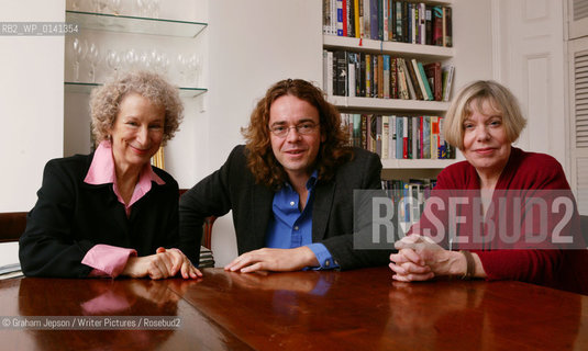 Margaret Atwood and Karen Armstrong (in red cardigan) with Jamie Byng..copyright©Graham Jepson/Writer Pictures/Rosebud2