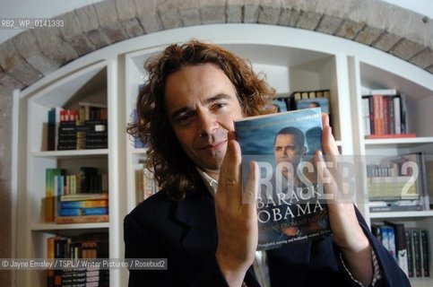 Jamie Byng, Canongate Publishing, Edinburgh, with a book by Barack Obama..copyright©Jayne Emsley/TSPL/Writer Pictures/Rosebud2