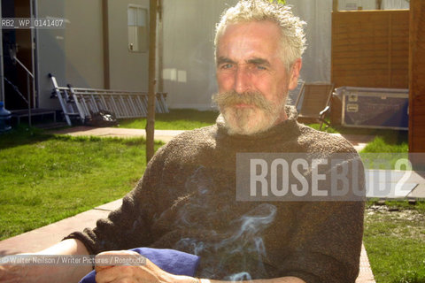 Playwright & author JOHN BYRNE  at the Edinburgh International Book Festival 2002..Copyright©Walter Neilson/Writer Pictures/Rosebud2