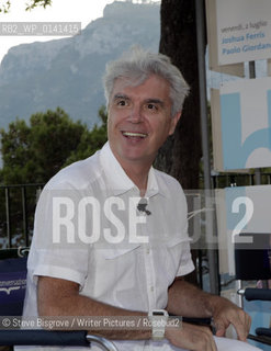 David Byrne in Capri for Le Conversazioni (The Conversations) Capri, Italy. 3 July 2010..copyright©Steve Bisgrove/Writer Pictures/Rosebud2