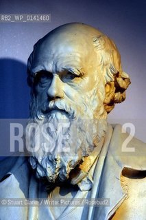Pic Shows: Bust of Charles Darwin at Univ Collage, Gower Street London W1. Pic: STUART CLARKE. Oct 2009 ..copyright©Stuart Clarke/Writer Pictures/Rosebud2