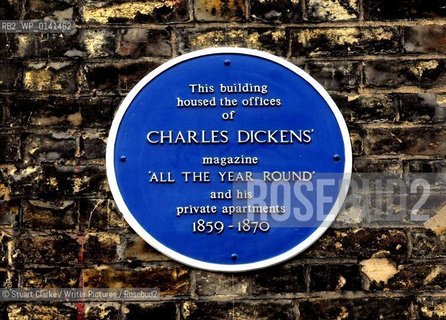  Charles Dickens lived and started the magazine All Year Round. Bow Street...copyright©Stuart Clarke/Writer Pictures/Rosebud2