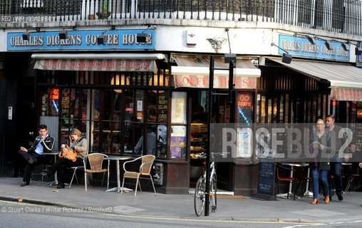 The Charles Dickens Coffee Shop. Dickens lived and started the magazine All Year Round. Bow Street.  ..copyright©Stuart Clarke/Writer Pictures/Rosebud2