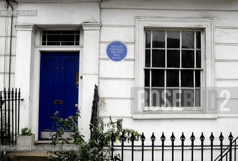 Dylan Thomas. Poet. Delancy St.London.  ..copyright©Stuart Clarke/Writer Pictures/Rosebud2