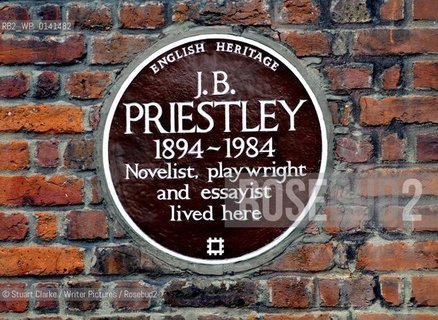 JB Priestley. Novelist, Playwright and Essayist. The Grove. Highgate. London.  ..copyright©Stuart Clarke/Writer Pictures/Rosebud2