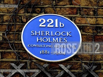 221b Baker Street London the home of the fictional Sherlock Holmes. Pic: STUART CLARKE. Oct 2009 ..copyright©Stuart Clarke/Writer Pictures/Rosebud2