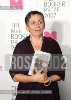 Anne Enright wins the Man Booker Prize 2007..copyright©Graham Jepson/Writer Pictures/Rosebud2