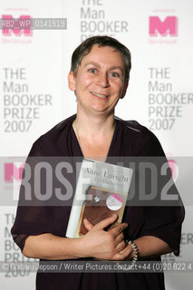 Anne Enright wins the Man Booker Prize 2007.copyright Graham Jepson/Writer Pictures..copyright©Graham Jepson/Writer Pictures.contact+44 (0)20 822 41564.www.writerpictures.c/Writer Pictures/Rosebud2
