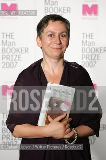 Anne Enright wins the Man Booker Prize 2007..copyright©Graham Jepson/Writer Pictures/Rosebud2
