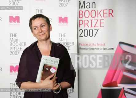 Anne Enright wins the Man Booker Prize 2007..copyright©Graham Jepson/Writer Pictures/Rosebud2