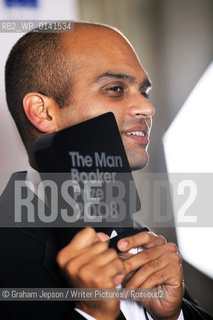 Aravind Adiga winner of the Man Booker Prize at the Guildhall, London..Copyright©Graham Jepson/Writer Pictures/Rosebud2
