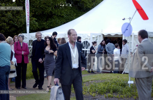 Borders Book Festival in Melrose..Guests outside the marquee during the Scottish Arts Council Award reception..Copyright©Alex Hewitt/Writer Pictures/Rosebud2