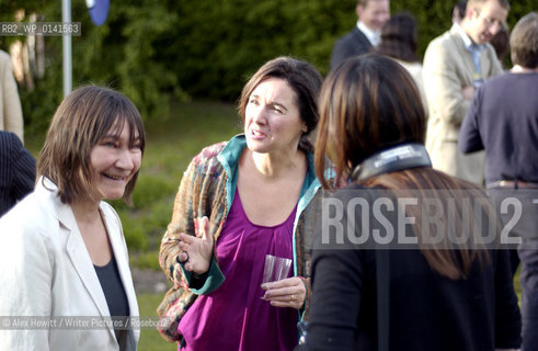 Borders Book Festival in Melrose..Ali Smith is interviewed for Radio Borders outside the marquee during the Scottish Arts Council Award reception..Copyright©Alex Hewitt/Writer Pictures/Rosebud2