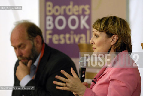 Fiona Armstrong and festival director Alistair Moffat at the book launch of The Reivers, Borders Book Festival, 23/06/07..©/Writer Pictures/Rosebud2