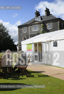General Views of the Borders Book Festival with visitors..Copyright©Alex Hewitt/Writer Pictures/Rosebud2