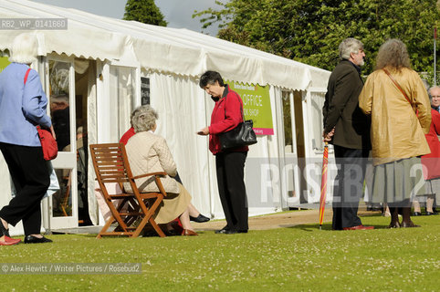 General Views of the Borders Book Festival with visitors..Copyright©Alex Hewitt/Writer Pictures/Rosebud2