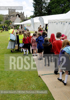 General Views of the Borders Book Festival with young visitors..Copyright©Alex Hewitt/Writer Pictures/Rosebud2