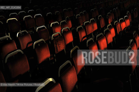 General Views of the Borders Book Festival with visitors.Chairs in an empty theatre..Copyright©Alex Hewitt/Writer Pictures/Rosebud2
