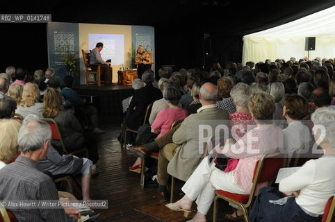 James Naughtie introduces Shirley Williams at the Borders Book Festival 2010..The festival runs from Thursday 17th June to Sunday 20th June.for further info please go to the website at www.bordersbookfestival.org or contact Nicky Stonehill on 07740 681 560 or nicky@stonehillsalt.co.uk..Copyright©Alex Hewitt/Writer Pictures/Rosebud2