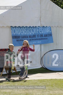 Members of the public at the Borders Book Festival 2010..The festival runs from Thursday 17th June to Sunday 20th June.for further info please go to the website at www.bordersbookfestival.org or contact Nicky Stonehill on 07740 681 560 or nicky@stonehillsalt.co.uk..Copyright©Alex Hewitt/Writer Pictures/Rosebud2