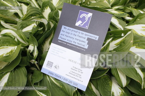 Events at the Borders Book Festival 2010..The festival runs from Thursday 17th June to Sunday 20th June.for further info please go to the website at www.bordersbookfestival.org or contact Nicky Stonehill on 07740 681 560 or nicky@stonehillsalt.co.uk..Copyright©Lloyd Smith/Writer Pictures/Rosebud2