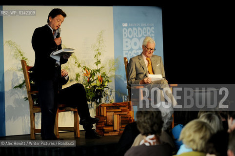 Lord Douglas Hurd at the Borders Book Festival 2010..The festival runs from Thursday 17th June to Sunday 20th June.for further info please go to the website at www.bordersbookfestival.org or contact Nicky Stonehill on 07740 681 560 or nicky@stonehillsalt.co.uk..Copyright©Alex Hewitt/Writer Pictures/Rosebud2