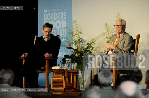 Lord Douglas Hurd with Edward Young at the Borders Book Festival 2010..The festival runs from Thursday 17th June to Sunday 20th June.for further info please go to the website at www.bordersbookfestival.org or contact Nicky Stonehill on 07740 681 560 or nicky@stonehillsalt.co.uk..Copyright©Alex Hewitt/Writer Pictures/Rosebud2