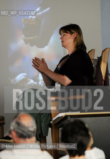 Sarah Raven book signing at the Borders Book Festival 2010..The festival runs from Thursday 17th June to Sunday 20th June.for further info please go to the website at www.bordersbookfestival.org or contact Nicky Stonehill on 07740 681 560 or nicky@stonehillsalt.co.uk..Copyright©Alex Hewitt/Writer Pictures/Rosebud2