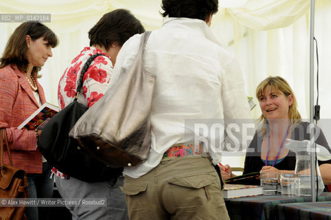 Sarah Raven book signing at the Borders Book Festival 2010..The festival runs from Thursday 17th June to Sunday 20th June.for further info please go to the website at www.bordersbookfestival.org or contact Nicky Stonehill on 07740 681 560 or nicky@stonehillsalt.co.uk..Copyright©Alex Hewitt/Writer Pictures/Rosebud2