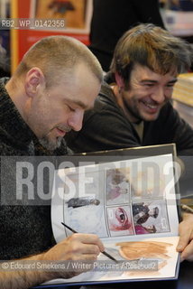 Christian De Metter at  Brusselss Bookfair march2007.Winner of Prix Public 32Ëme AngoulËme..Copyright©Edouard Smekens/Writer Pictures/Rosebud2