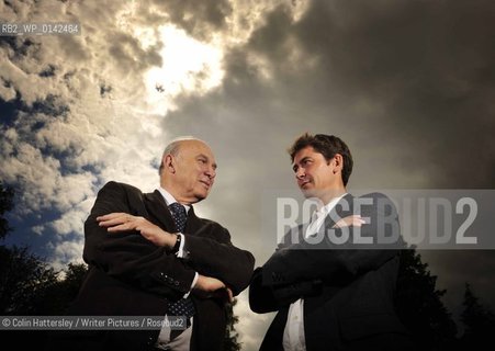 Vince Cable with Conor Woodman at Borders Book Festival, Melrose, Scottish Borders, 20/06/09. .Copyright©Colin Hattersley/Writer Pictures/Rosebud2