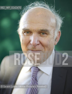 Vince Cable, former acting leader of The Liberal Democrat Partyand Economic Spokesperson at The Edinburgh International Book Festival 2009..copyright©Geraint Lewis/Writer Pictures/Rosebud2