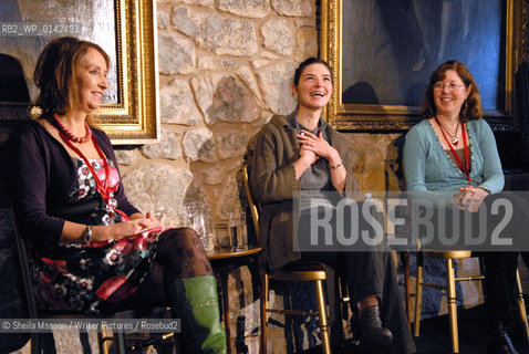 Maggi Gibson, Elen Caldecott and Linda Newbery, British writers, at the 2nd annual Lennoxlove Book Festival at Lennoxlove House, Haddington, Scotland, November 20, 2010...Copyright©Sheila Masson/Writer Pictures/Rosebud2