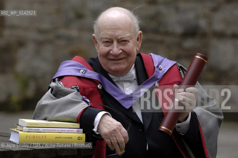 John Calder receives his honorary degree from Napier University..©Jayne Emsley/TSPL/Writer Pictures/Rosebud2